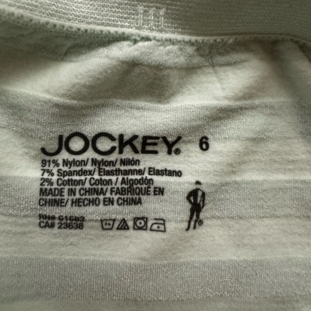 3 pairs of Jockey Panties Hip Brief, Hi-Cut, Boy Leg High-Waisted Briefs Size 6